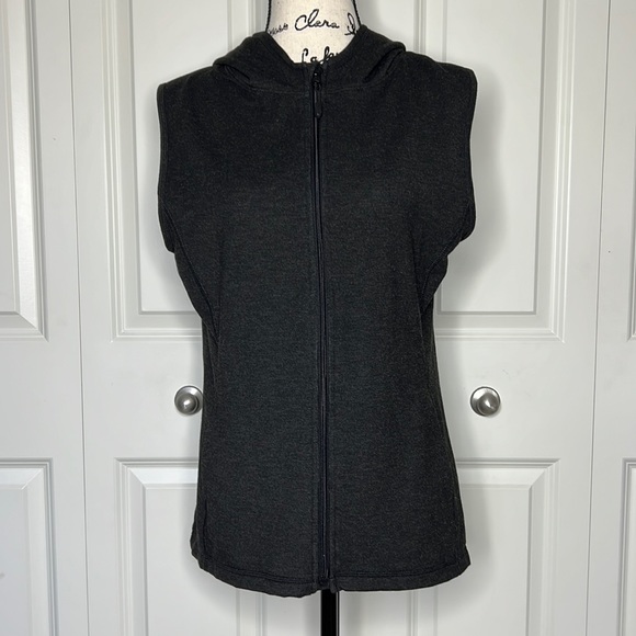 🔻NWOT Glyder Black Moxie Hooded Zip-Up Vest Size Large - Picture 3 of 13